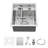 Workstation Kitchen Sink Undermount RV Sink Single Bowl Kitchen Bar Sink with Fold Faucet,Bottom Grid-124063277