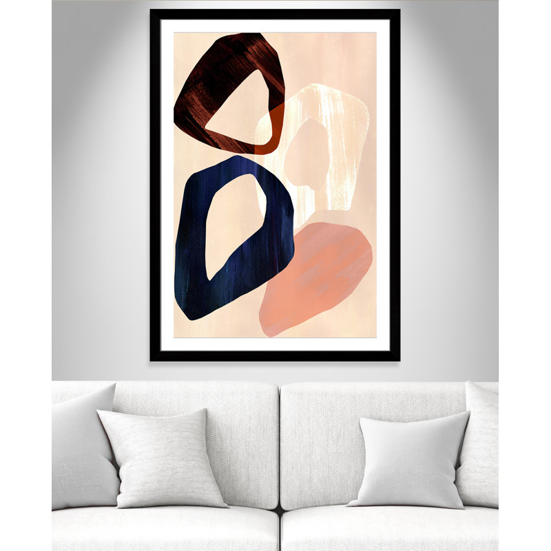 Loop III Print par Violets Print House, L 35 po x H 49 po, Imprimé mat, Noir satiné