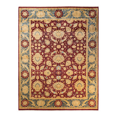 Keenan One-of-a-Kind 9' 1" X 11' 10" 2000s Wool Area Rug in Red