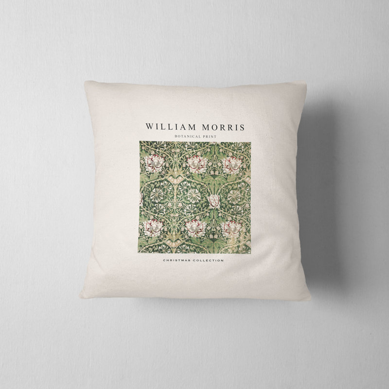 Housse de coussin William William, H 16 po x l 16 po, Vert