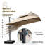4m x 3m Rectangular Cantilever Parasol-490320264