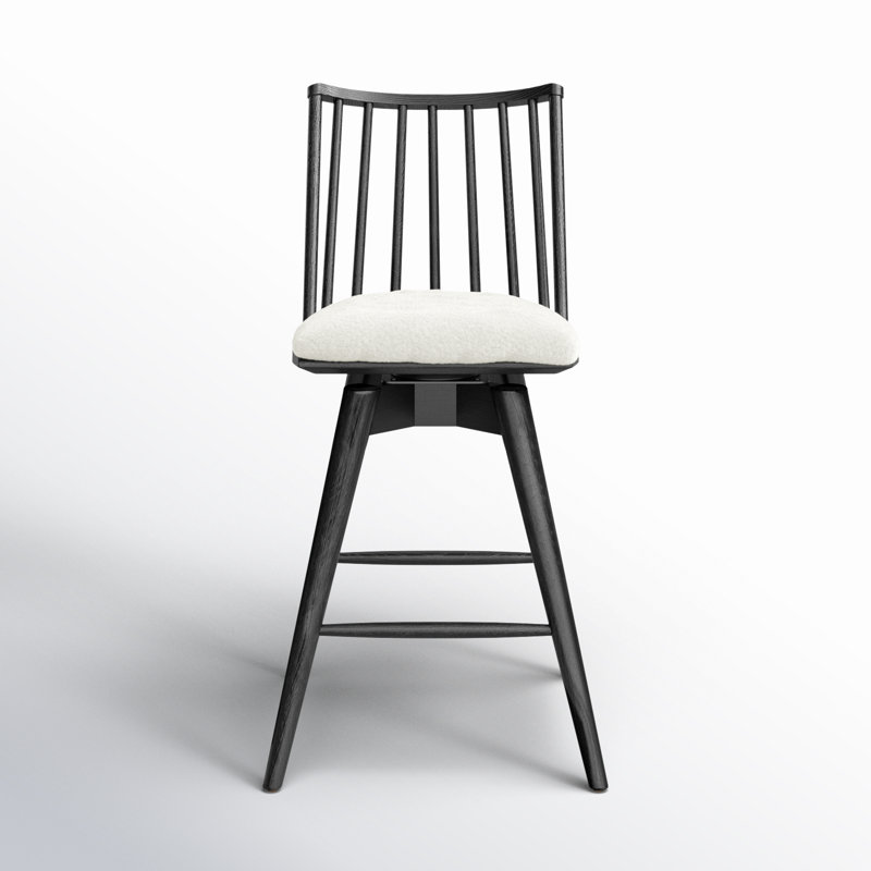 Lewis 27 Stool, Counter Stool (26.98" Seat Height), Whiskey Saddle/Top Grain Leather