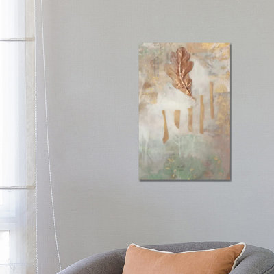 Bronzed In Wax I by Jennifer Goldberger - Wrapped Canvas Print