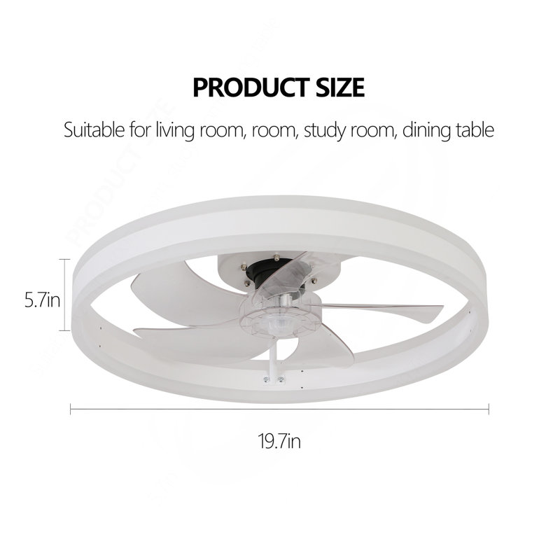 Ventilateur de plafond avec lumières DEL à intensité variable