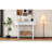 Elegant Retro Console Table With Curved Design And Smooth Glaze For Entryways, Living Rooms And Hallways