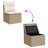  Garden Sofa Set Beige