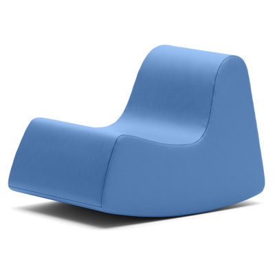 Jaxx Midtown Sensory Rocker Chair - Soft Foam Rocker For Active Sitting, Special Needs And Sensory Rooms - Vinyl, Royal Blue