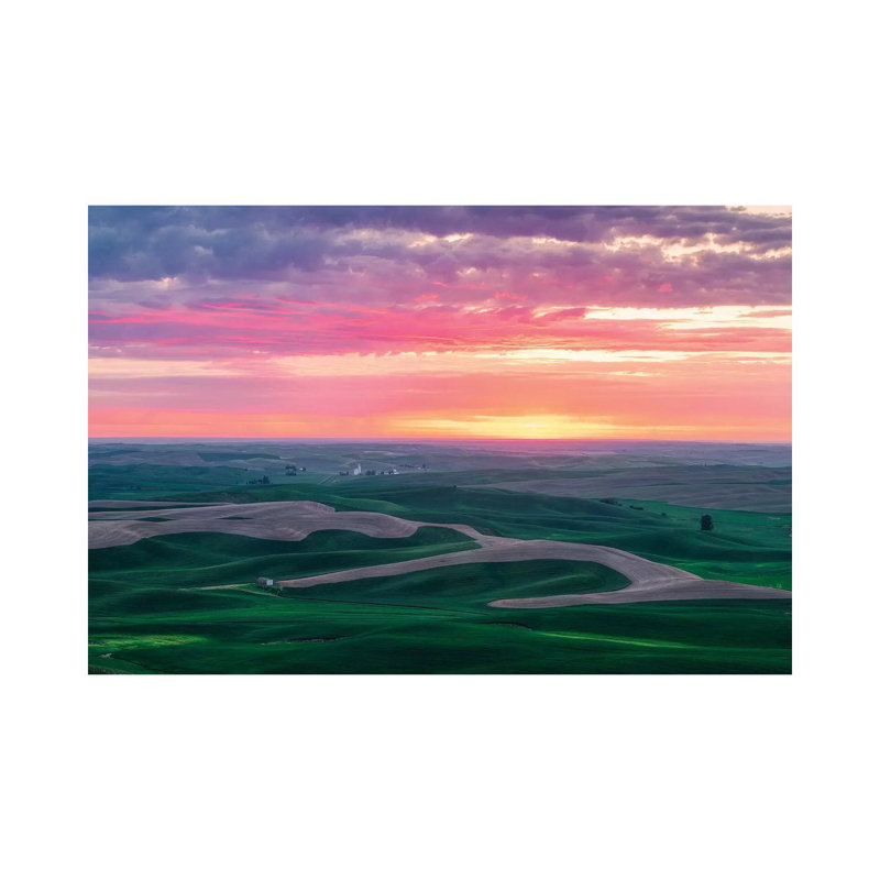 Palouse Sunset by Bruce Getty - Wrapped Canvas Print, 66.04 cm H x 45.72 cm W x 3.175 cm D