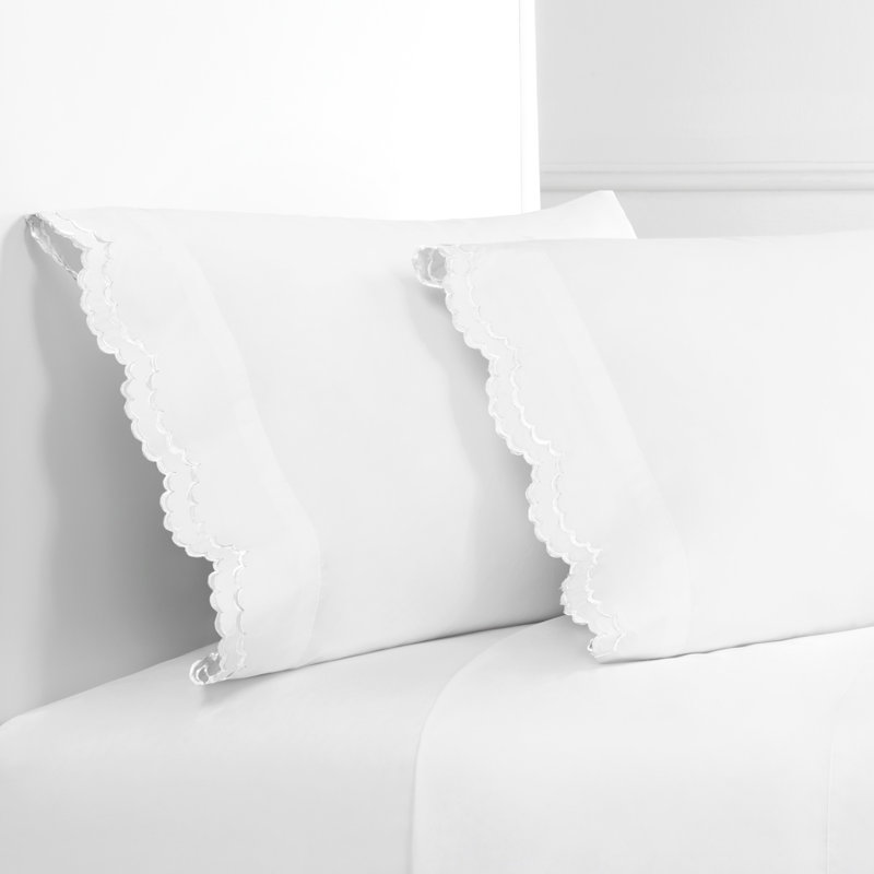 Bartlow - Set of 2, King Pillowcase, White