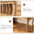 Rustic‑Style Brown Elegant Solid Wood Vanity Table