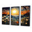 Ornella - ensemble d'art mural abstrait paysage-108460973-108460977
