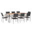 Lothen 8 - Person Patio Dining Set with Rectangular Table , Cushions Included