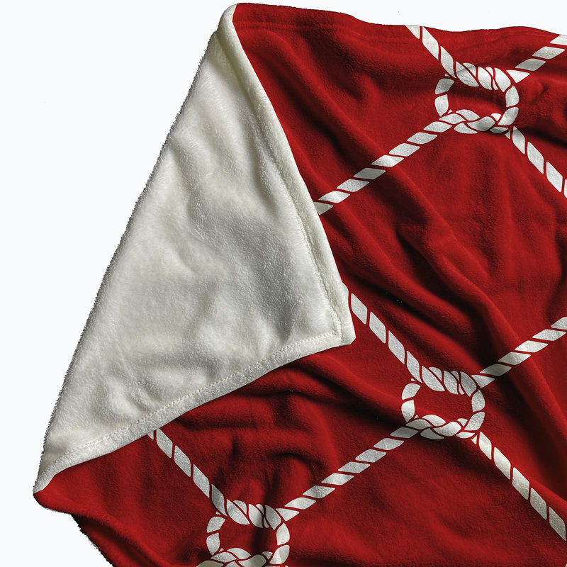 Eastlawn Plain Weave / Muslin Throw Blanket, Red