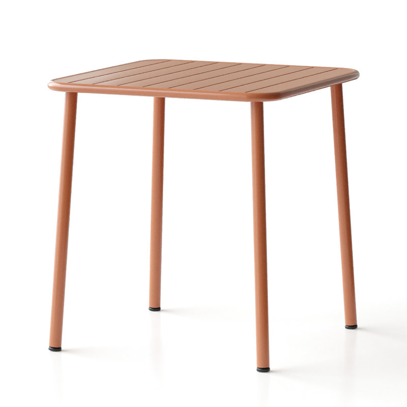 Table carrée d'extérieur Sera Red, Rouge brique clair