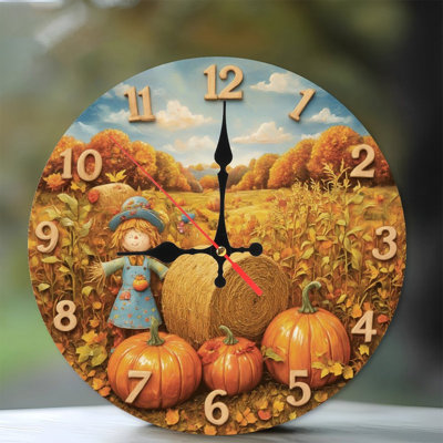 Automne chiffres d'automne citrouilles épouvantails