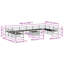  Outdoor Sofa Set 11 Pcs Natural Solid Acacia Wood