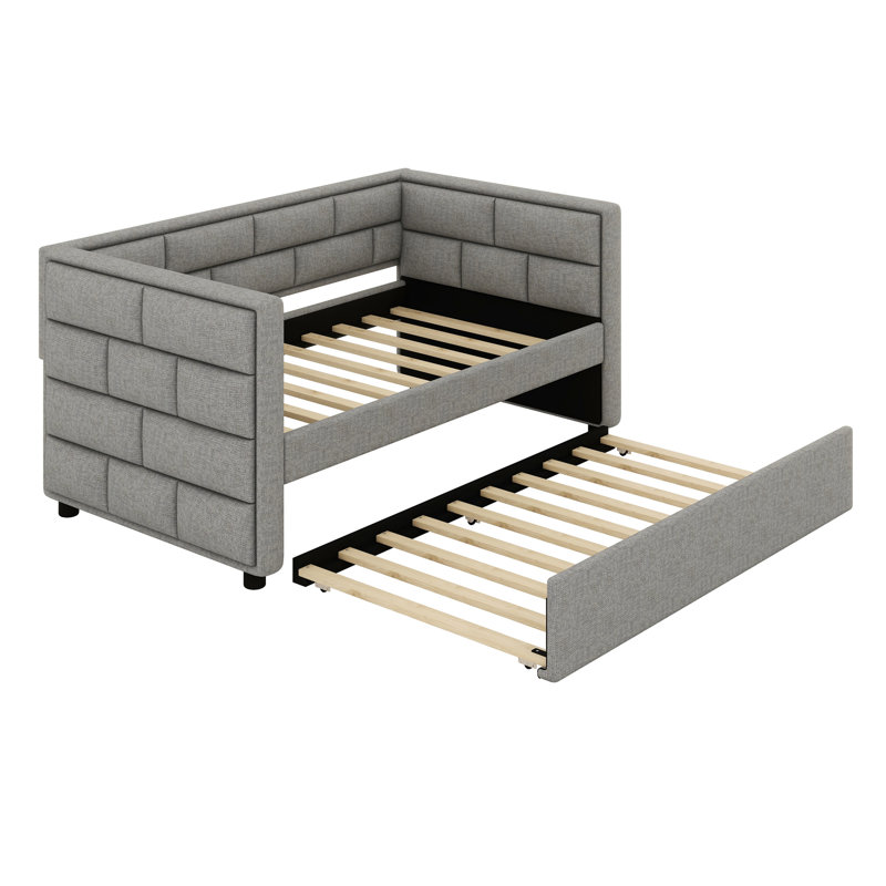Prakesh Upholstered Daybed with Trundle