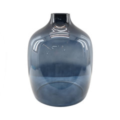 Blue Molten Blown Glass Large Pitcher - Decora Loft