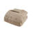 3 PCS King/Cal King Chenille Oversized Comforter Set Tan