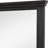 Cosmo Wire Brushed Black 44 In. W X 36.13 In. H Cottage Rectangle Wood Framed Mirror