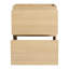 Meuble-lavabo 24 po avec tiroir double - Conception épurée en bois d'ingénierie pour lavabo de salle de bain Magnificence