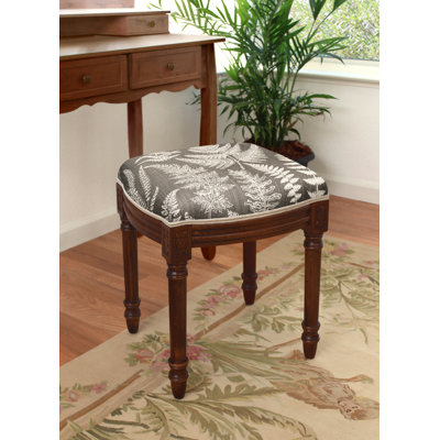Tabouret de coiffeuse en lin Camiah Cathay