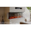 FLAMME Knighton 1/2/3-Sided Platinum Smart Electric Media Wall Fireplace, App Control, 1.8kW Heater, Logs & Crystals Included-1466054138