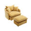 Fauteuil d'appoint pivotant avec repose-pieds-779016236