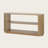 Contemporary Oval Console Table with Ribbed Sides and Two Spacious Open Shelves-788461171