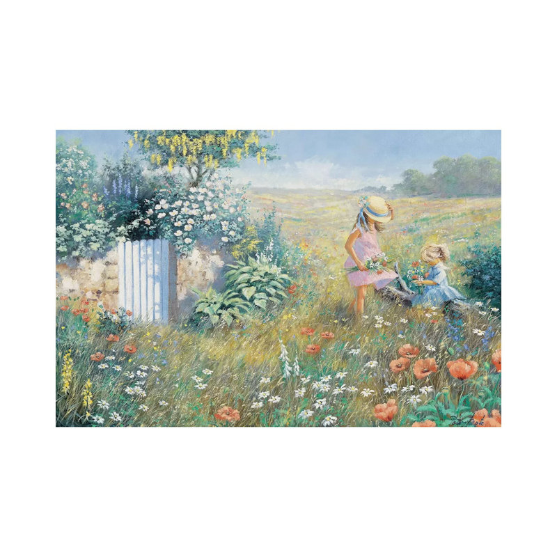 Outside The Garden by Peter Motz - Wrapped Canvas Painting, 30.48 cm H x 45.72 cm W