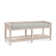 Pine Isle Wicker Shelves Storage Bench