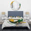 Ensemble de housse de couette en microfibre / polyester Yellow and Green Abstracted Perspectives III Bedding-1308583686