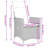  Garden Dining Set Grey