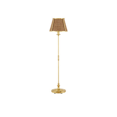 Deauville 55'' Polished Brass Traditional Floor Lamp