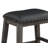 Bar Stools Set of 2, Faux Leather & Nailhead Trim, Industrial