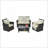 4 Pieces Outdoor Patio Furniture Sets-1837435222