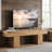 Farmhouse TV Stand for TVs Up to 55 Inch, Wood TV consoles for living room-1467799069