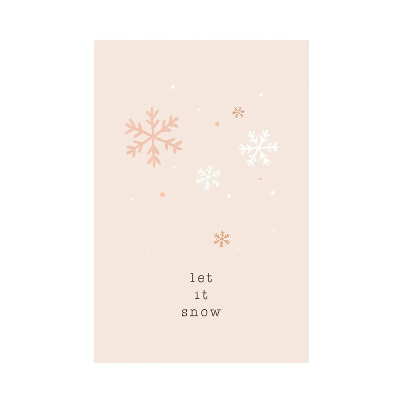 Let It Snow - Wrapped Canvas Print, 101.6 cm H x 66.04 cm W x 3.175 cm D