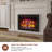 Merola 28"W Recessed Electric Fireplace with Remote
