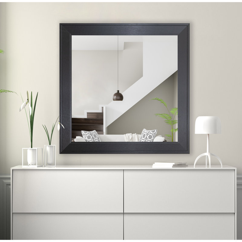 Verene Engineered Wood Flat Wall Mirror, 32.5'' x 32.5''