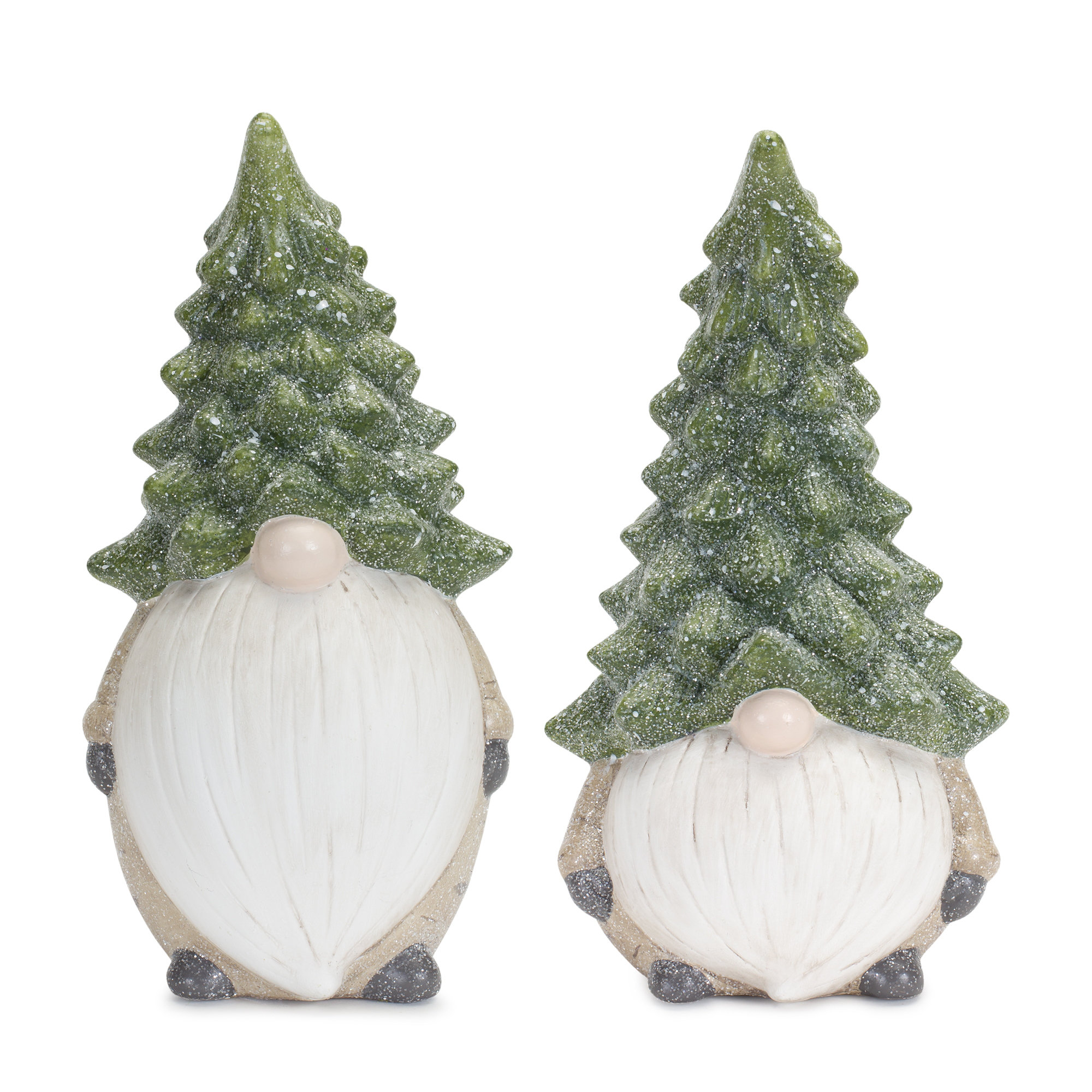 The Holiday Aisle® 2 Piece Gnome with Tree Hat Figurines Set | Wayfair