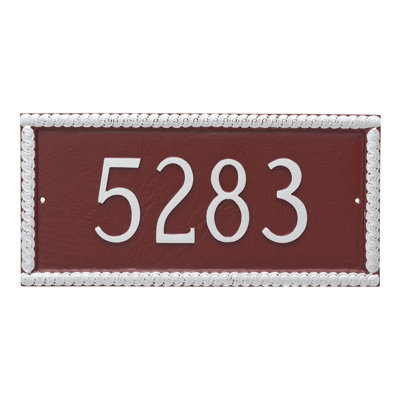 Plaque d'adresse murale 1 ligne Harrison