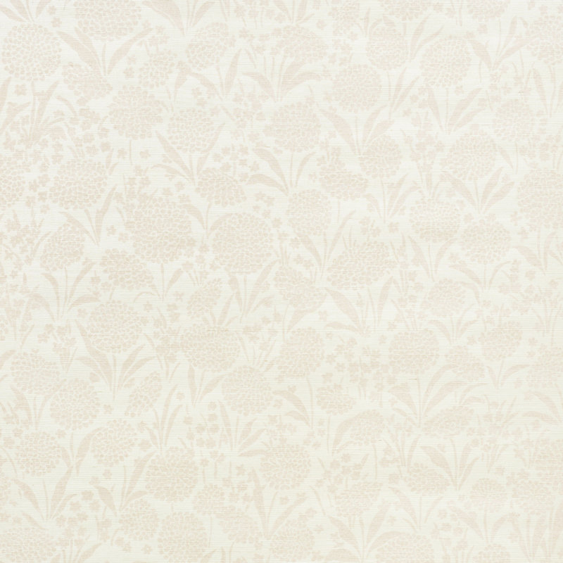 Chrysanthemum Sisal Wallpaper, Blush