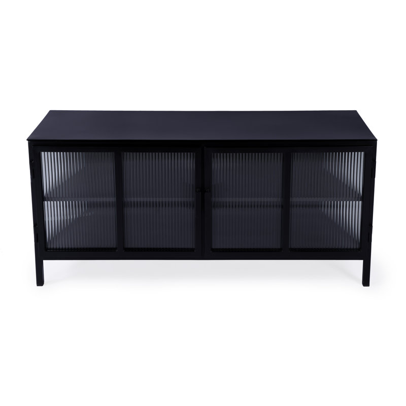 Hoxton Ribbed Glass Tv Stand