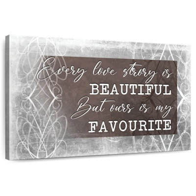 «Tergel Favorite Love Story», typographie