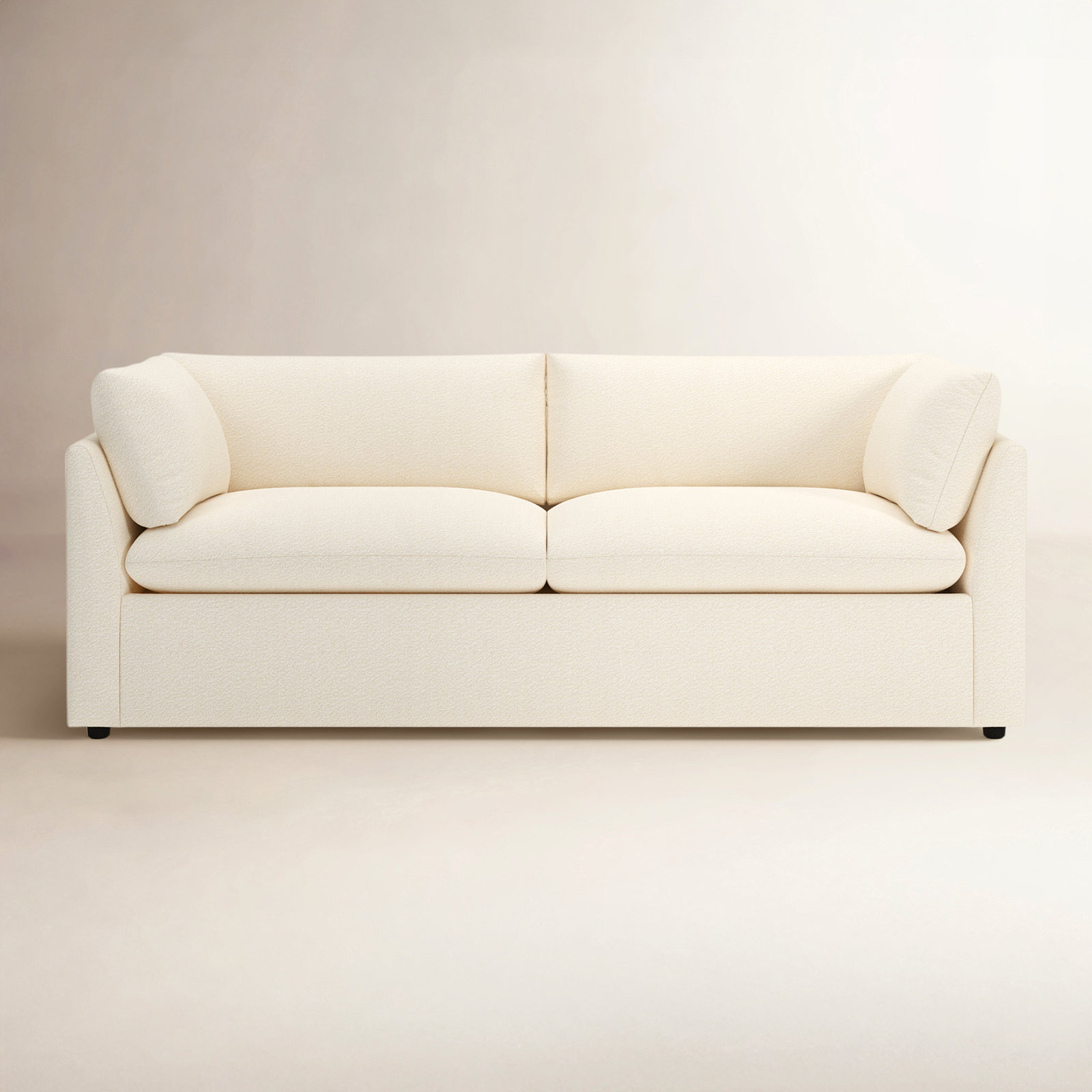 Kallie 86'' Sofa, Davis Pearl Performance Bouclé