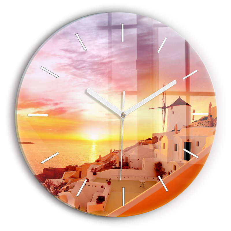 Glass Wall Clock