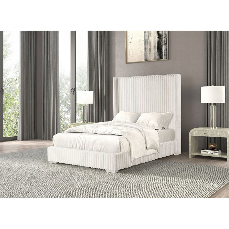 Chenille, Blanc, Full / Double