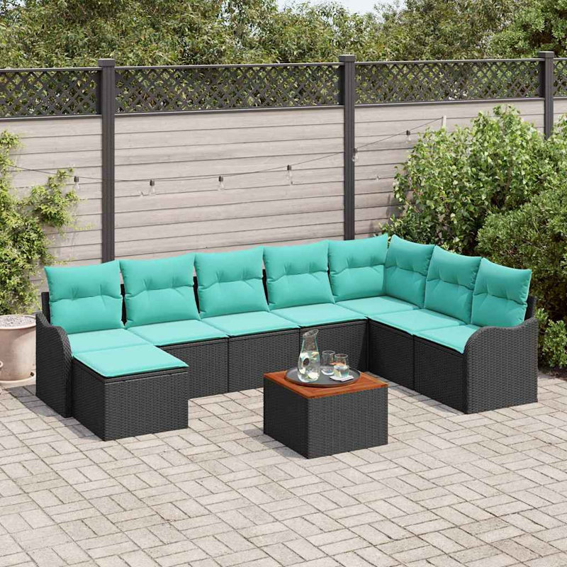Ensemble de canapé de jardin 9 pièces vidaXL