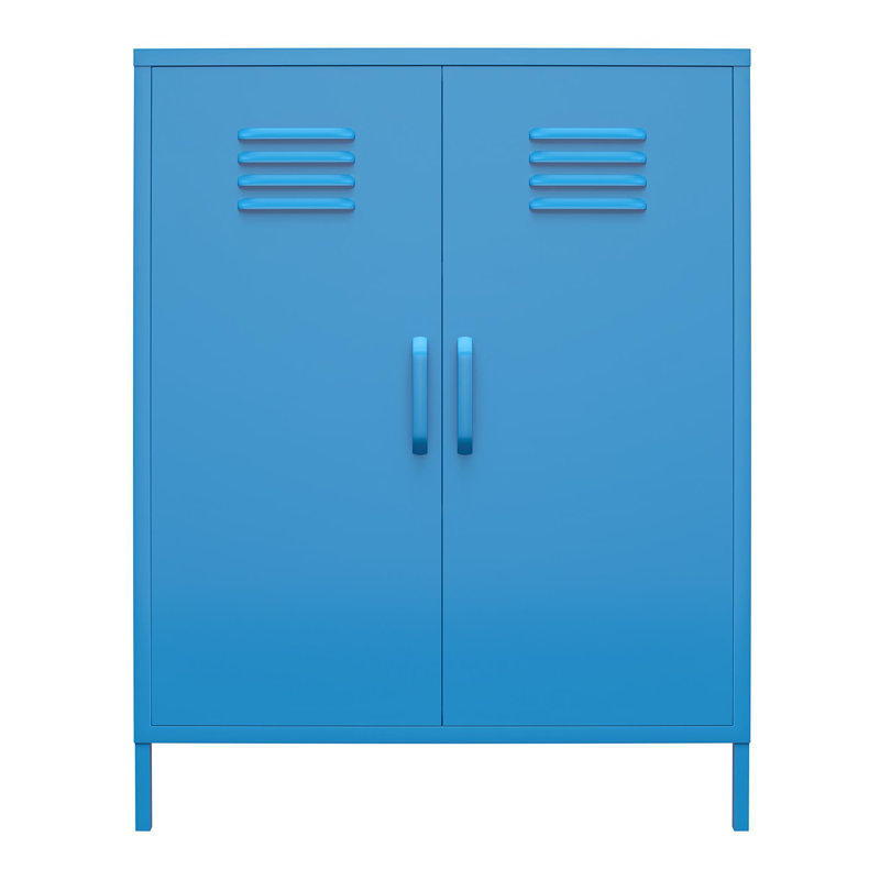 Lamprecht 2 -Door 2 -Shelf, Blue